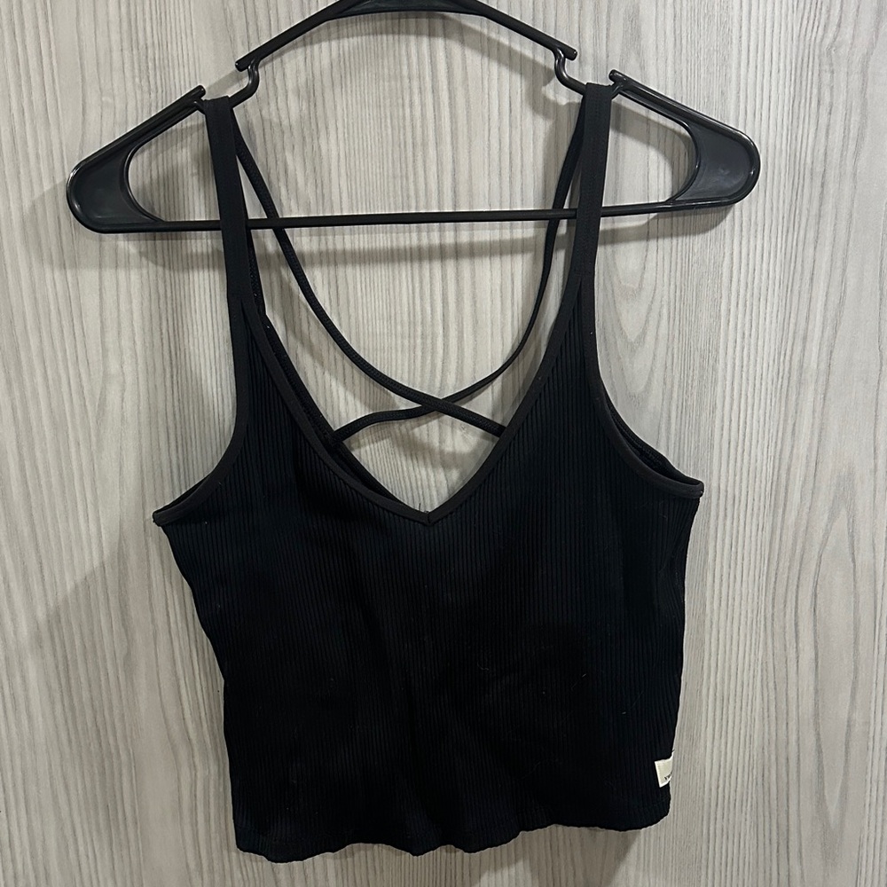 Vuori Black Ribbed Tank Top -perfect summer 🥵